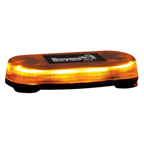 Buyers® - 15" Magnet Mount Oval Mini Amber Emergency LED Light Bar