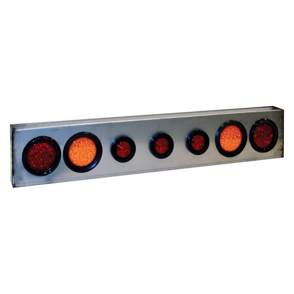Buyers® - 44" Chrome Red/Amber LED Tail Light