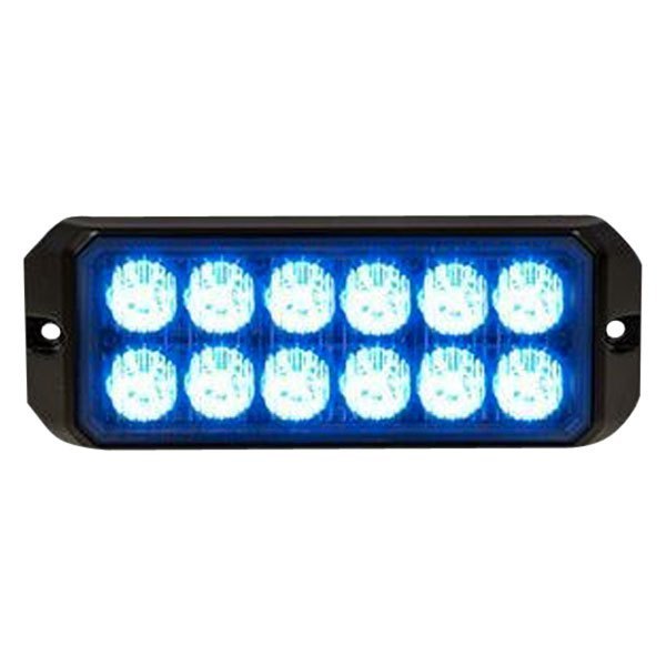 Buyers® - Blue Rectangular LED Mini Strobe Light, 12-LED