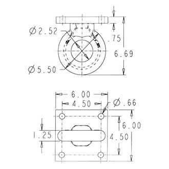 Buyers® - 4 Bolt Mount Drawbar