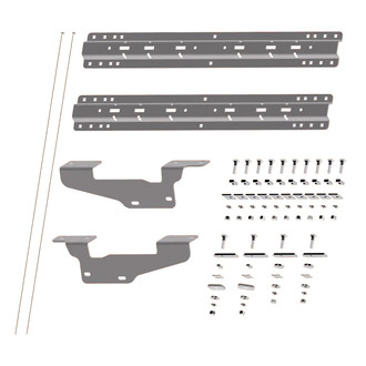 B&W Trailer Hitches® - 5th Wheel Mounting Rails with Quick Fit Custom Installation Brackets