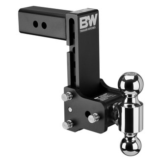 B&W Trailer Hitches® - Class 5 7" Drop / 7-1/2" Rise Black Dual Ball Mount for 2-1/2" Receivers