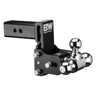 B&W Trailer Hitches® - Class 4 Tow & Stow Adjustable Tri-Ball Mount for 2-1/2" Receivers