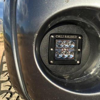 Cali Raised LED® - Fog Light Location Mounted 3"x2" 2x18W Amber LED Light Kit