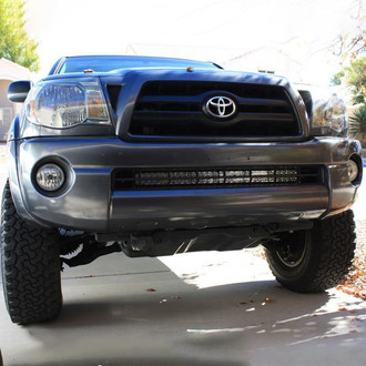 Cali Raised LED® - Lower Bumper 5D Optic Hidden 32" Combo Beam LED Light Bar Kit, with Blue Backlit Small Switch