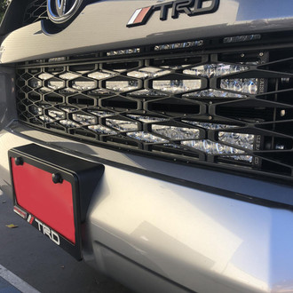 Cali Raised LED® - Grille Hidden 32" Combo Beam LED Light Bar Kit, with Blue Backlit OEM Switch