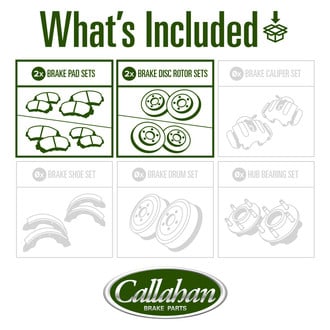 Callahan Brake Parts® - Drilled and Slotted Brake Kit
