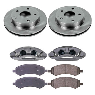 Callahan Brake Parts® - Plain Front Brake Kit with Calipers