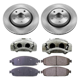 Callahan Brake Parts® - Plain Front Brake Kit with Calipers