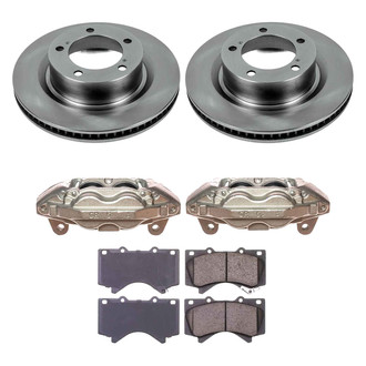 Callahan Brake Parts® - Plain Front Brake Kit with Calipers