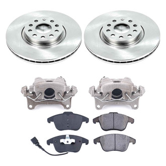 Callahan Brake Parts® - Plain Front Brake Kit with Calipers