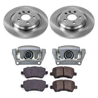Callahan Brake Parts® - Plain Rear Brake Kit with Calipers