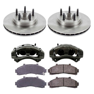 Callahan Brake Parts® - Plain Front Brake Kit with Calipers