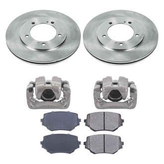 Callahan Brake Parts® - Plain Front Brake Kit with Calipers