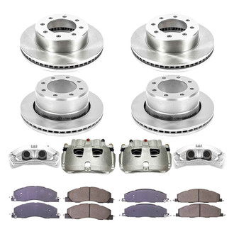 Callahan Brake Parts® - Plain Brake Kit with Calipers