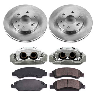 Callahan Brake Parts® - Plain Front Brake Kit with Calipers