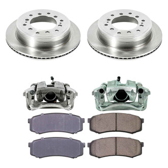 Callahan Brake Parts® - Plain Rear Brake Kit with Calipers