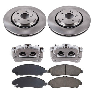 Callahan Brake Parts® - Plain Front Brake Kit with Calipers