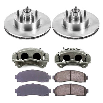 Callahan Brake Parts® - Plain Front Brake Kit with Calipers