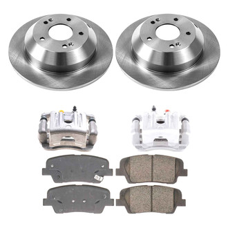 Callahan Brake Parts® CCO114660C - Plain Rear Brake Kit with Calipers