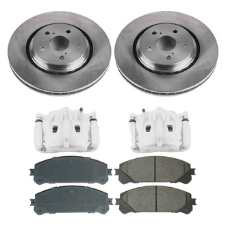 Callahan Brake Parts® - Plain Front Brake Kit with Calipers