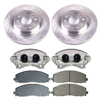 Callahan Brake Parts® - Plain Front Brake Kit with Calipers