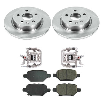 Callahan Brake Parts® - Plain Rear Brake Kit with Calipers