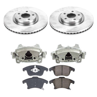 Callahan Brake Parts® - Plain Front Brake Kit with Calipers