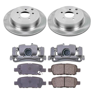 Callahan Brake Parts® - Plain Rear Brake Kit with Calipers