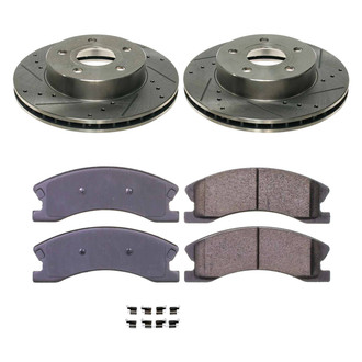 Callahan Brake Parts® - Drilled and Slotted Front Brake Kit