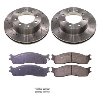Callahan Brake Parts® - Drilled and Slotted Front Brake Kit