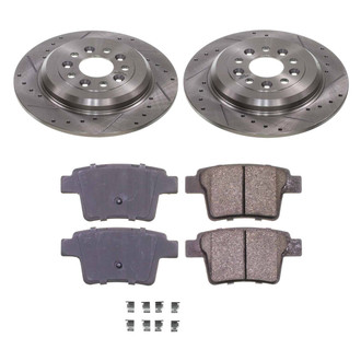 Callahan Brake Parts® - Drilled and Slotted Rear Brake Kit