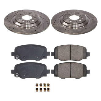 Callahan Brake Parts® - Drilled and Slotted Rear Brake Kit
