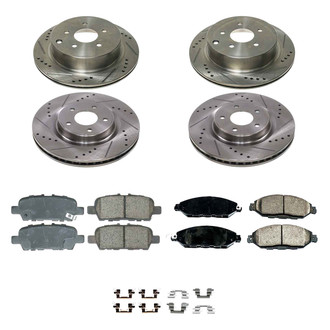 Callahan Brake Parts® - Drilled and Slotted Front and Rear Brake Kit