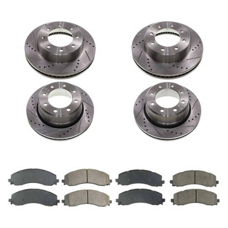 Callahan Brake Parts® - Drilled and Slotted Front and Rear Brake Kit