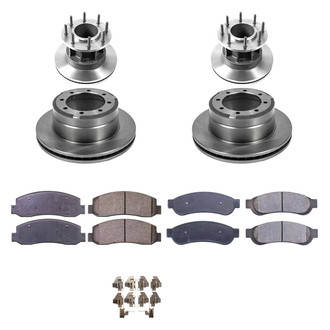 Callahan Brake Parts® - Plain Front and Rear Brake Kit