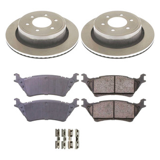 Callahan Brake Parts® - Plain Rear Brake Kit
