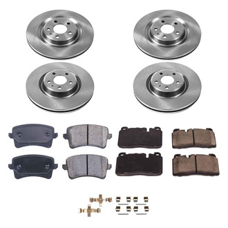 Callahan Brake Parts® - Plain Front and Rear Brake Kit