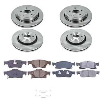 Callahan Brake Parts® - Plain Front and Rear Brake Kit