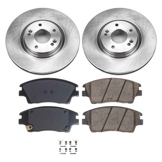 Callahan Brake Parts® - Plain Front Brake Kit