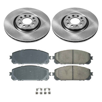 Callahan Brake Parts® - Plain Front Brake Kit