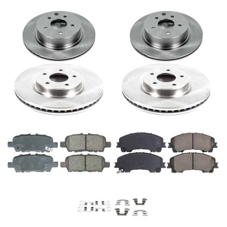 Callahan Brake Parts® - Plain Front and Rear Brake Kit