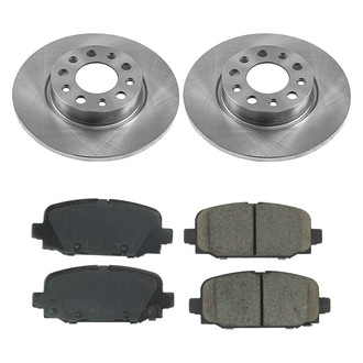 Callahan Brake Parts® - Plain Rear Brake Kit