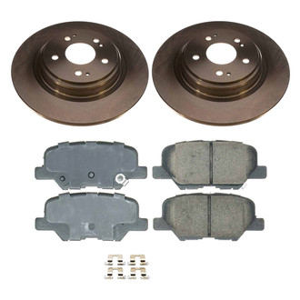 Callahan Brake Parts® - Plain Rear Brake Kit