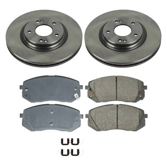 Callahan Brake Parts® - Plain Front Brake Kit