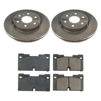 Callahan Brake Parts® - Plain Front Brake Kit