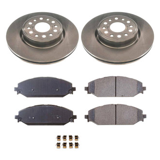 Callahan Brake Parts® - Plain Front Brake Kit