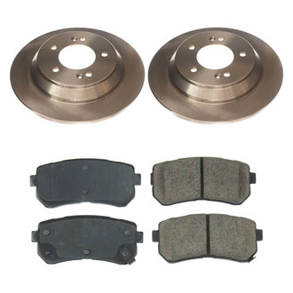 Callahan Brake Parts® - Plain Rear Brake Kit