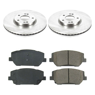 Callahan Brake Parts® - Plain Front Brake Kit
