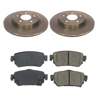 Callahan Brake Parts® - Plain Rear Brake Kit